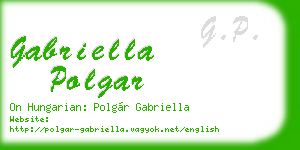 gabriella polgar business card