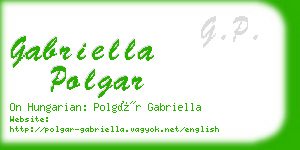 gabriella polgar business card